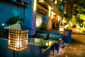 鳥取外構 \お庭にライトを設置して、夏の夜をおしゃれで安全に♪/サムネイル