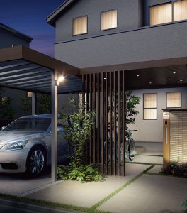 \冬の外周り明るく照らしませんか？/【鳥取市の外構　富士ユニコン♪】サムネイル